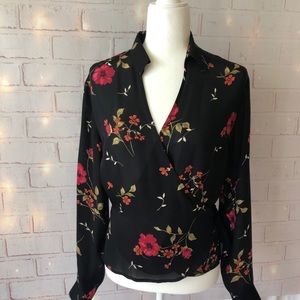 Ann Taylor Silk Wrap Top